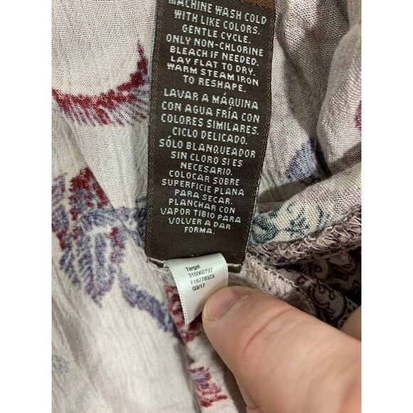 Women's XS Knox Rose Open Front Floral Short Sleeve Cardigan Blouse - Picture 6 of 12